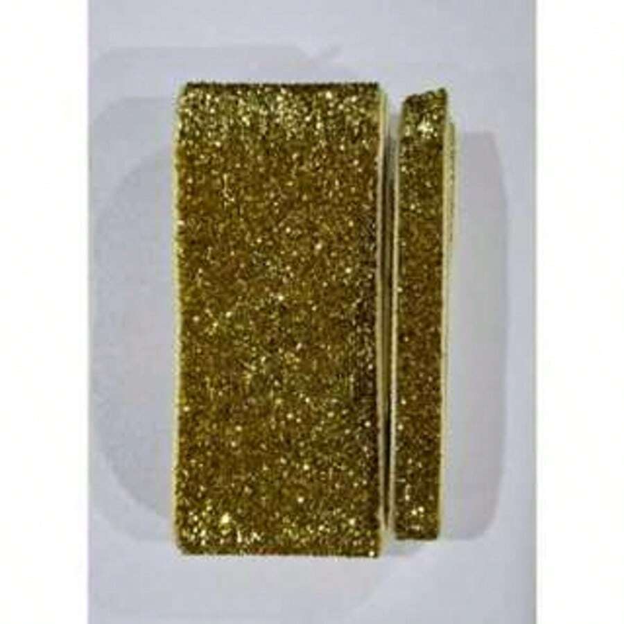 Sponged Velvet Ribbon Kit With Glitter - Gold Mod 2 - View 1