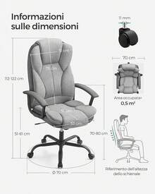 Gaming Chairs - Grey, Ink Black - View 3