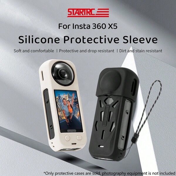 STARTRC STARTRC Silicone Protective Case For Insta 360 X5 Panoramic Camera, Sports Photography Accessory