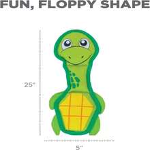 Outward Hound Fire Biterz Turtle Plush Firehose Material Interactive Dog Toy, Medium - ColorC - 查看 7