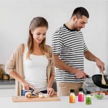 1/6/12 Pcs Small Ginger Shot Bottles, 2oz Mini Juice Bottle With White Screw Lid Vial Beverage Container Freezer , Leak Proof, Reusable Clear Shot Jars With Scale For Liquids Juice, Jam - Black - View 10