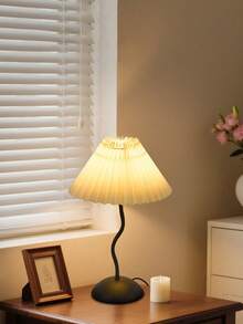 1 件 USB 供电现代复古风格创意装饰灯，适用于卧室床头、书桌、房间装饰 - 百褶燈罩款 - 查看 4