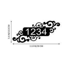 1pc Customized Metal Door Plate: Personalized Door Number Sign, Modern Door Number Design, Wall Decor, Vertical Design, Wall-Mounted Installation.