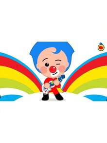 Plim Background Birthday Party Photography Cartoon Photo Background Rainbow Vinyl Desktop Banner Decoration Supplies 003 - 白色1 - 查看 6