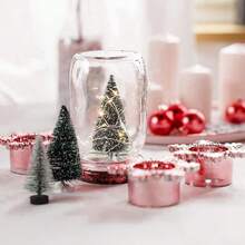 9pcs Mini Artificial Miniature Pine Trees, Green Mini Christmas Trees Desktop Decor, Christmas Decoration, DIY Desktop Decor, Christmas Tree Ornaments