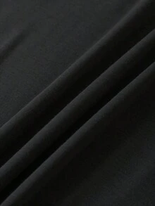 Camiseta de manga corta con estampado de letras de NEW YORK para mujer. Top informal holgado con cuello redondo. - Negro - Ver 5