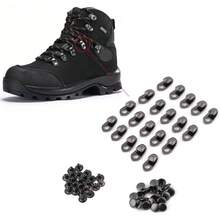 20pcs/Set Lace Fittings, Boot Hooks With Rivets Climb Hiking Shoes Work Outdoor Mountaineering Boots