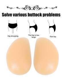 Women's Silicone Self-Adhesive Buttock Enhancer Pad, Butt Lifter, Self-Adhesive Calf Pad, Invisible Seamless, Body Filler Pad, Buttock Augmentation, Fake Buttocks Pad, Makes Buttocks Fuller, Self-Adhesive Seamless Fake Buttocks, Naturally Improves Concave, Creates Perfect Curves, Washable And Reusable, Won't Fall Off, Suitable For Dresses, Backless Outfits, Yoga Wear, Tight Clothing, Jeans, Etc. - Multicolor - View 5