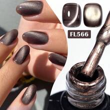 FOUR LILY 7ml 金色磁性猫眼凝胶指甲油 - 半永久可卸 UV LED 指甲油 - 彩色 - 查看 10