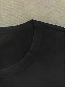 Stylish Boy's T-Shirt - Black - View 4