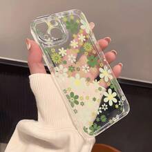 Fundas para Teléfono con Patrón de Flores Verdes Frescas para  16/ 16 Pro/ 16 Plus/ 16 Pro Max/ 15/15Plus/15Pro/15ProMax,  14/14Plus/14Pro/14ProMax,  13 /13Pro/13ProMax, 12/12Pro/12ProMax, 11/11/11Pro Max - Color mezclado 1-1174 - Ver 10