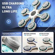 Boxing Music, máquina de boxeo de pared con Bluetooth recargable, equipo de entrenamiento interactivo, música motivacional, accesorios deportivos - Blanco - Ver 7