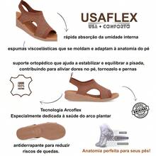 Usaflex Wedge Sandal In Tricot Fabric With Lurex Details - 黑色 - 查看 2