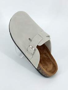 男女通用春夏新款套脚拖鞋，内里柔软舒适，鞋底厚实，可作钓鱼鞋、拖鞋、凉鞋、沙滩鞋、家居拖鞋，黑白配色 - 黑色 - 查看 7