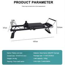 Gr8 Home Pilates Reformer Stretch Machine Folding Home Gym Equipment Body Sculpting Board - Black - View 7