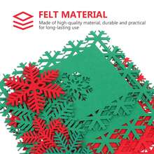 12 buc fulgi de zăpadă covorașe de masă de Crăciun din fetru covorașe de masă pentru petrecere de Crăciun, iarnă, nuntă, vacanță, casă, cină, decorațiuni de masă