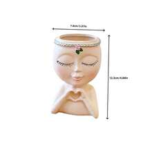 1 pieza Soporte de bolígrafo con forma de corazón minimalista para niña, organizador de escritorio multifuncional, adecuado para 30 hogares - Soporte de bolígrafo, caja de almacenamiento para brochas de maquillaje y jarrones, decoración de oficina, accesorio para arreglos florales, adecuado para 11 festividades, regalo perfecto para familiares y amigos