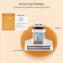 JIGOO JIGOO J300 Anti-Milben-Matratzenstaubsauger mit Staubmilbensensor und intelligenter Digitalanzeige, 500-W-Sofastaubsauger mit UV-Lampe, für Allergiker, entfernt Allergene aus Betten und Sofas