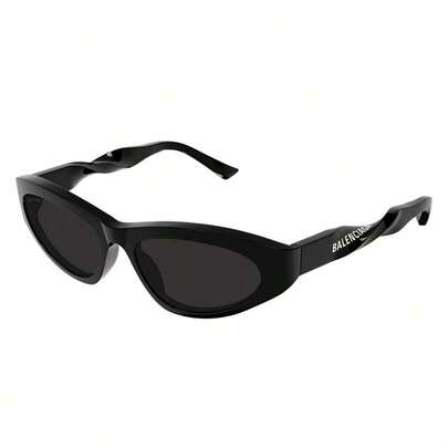  1 par de gafas de moda para mujer de Balenciaga, con un marco de madera vanguardista y único de estilo de ojo de gato (unisex), adecuado para parejas, viajes, atuendos de otoño, estilo universitario, conducción, tomar fotos y fiestas. Un gran regalo.