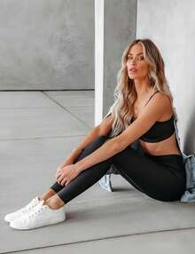 4-Pack Plus Size High Waisted Yoga Pants With Pockets - Tummy Control Workout Tights, Buttery Soft & Squat Proof | Perfect For Summer Outfits For Women, Vacation Wear & Spring Outings - 4 cái (màu đen) - Xem 8