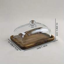 Vintage Acacia Wood Butter Dish - Perfect For Wedding Cakes, Snacks & Fruit | Ideal Kitchen & Restaurant Accessory