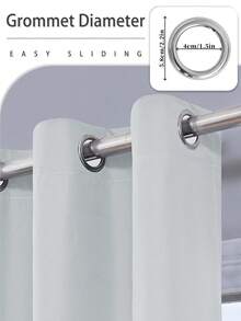 1 tấm rèm cản sáng có lớp lót cách nhiệt, thích hợp cho phòng khách, phòng ngủ, nhà bếp, phòng tắm, trang trí nhà cửa, trang trí phòng - trắng - Xem 6