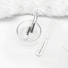 HMQ beauty 5件套洗面刷面膜碗勺套装泥膜搅拌面膜碗面部涂抹器面膜刷透明棒美容工具