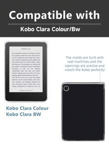 Ayotu 1个透明保护套，防摔，全包覆式柔软硅胶套，适用于 Kindle（第11代）2022款、Kindle Paperwhite（第11代）2021款、Kobo Libra 7英寸彩色版、Kobo Clara 6英寸彩色/灰阶版、Fire HD10（2023款）、Fire HD8（2015/2016/2017款） - 無色 - 查看 3