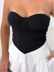 Women Tops - 黑色 - 查看 3