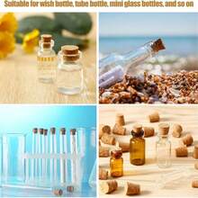 5/10 Pieces Small Cork Stoppers Mini Tapered Cork Plugs Glass Bottles Tops For DIY Craft Projects
