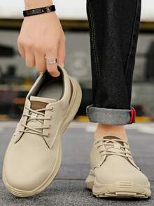 2025 Automne Nouvelles Chaussures Décontractées pour Hommes, Légères, Baskets en canevas à Semelle Épaisse, Chaussures de Sport Confortables, Convenant pour le Port Quotidien Intérieur et Extérieur, Grandes Tailles