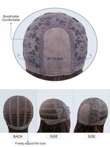 alicegarden 额头蕾丝 4 * 1，额头蕾丝直发假发，红色 28 英寸日常自然半编织，自然日常使用逼真假发 - 紅色 - 查看 6