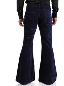 Men's Corduroy Vintage Bell Bottom Pants 70s,Disco Stretchy Flared Pants Fit 60s 70s Outfits For Men,Mens Bell Bottom Jeans.-20256688 - 外國人 - 查看 6