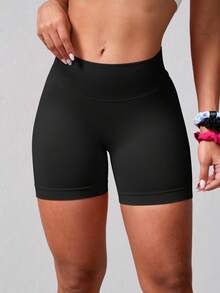 NcmRyu 3 chiếc quần short thể thao ngoài trời không đường may, co giãn, nâng mông dành cho nữ, màu đen, thích hợp cho chạy bộ, tập luyện, thể dục, yoga, hoạt động ngoài trời, mùa hè. - màu đen - Xem 3