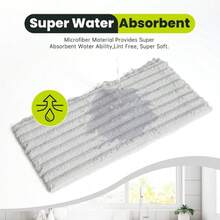 Kitchen Dish Cloths,Super Absorbent Coral Velvet Dish Towels,Quick Drying Kitchen Towels No Lint Dish Rags,Reusable Household Microfiber Cleaning Cloth,12X12 Inches(12 Pack,Light Grey Streak),7324585 - 灰色 - 查看 5