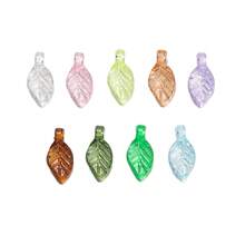 100pcs/Lot 5x10.5mm Acrylic Leaves Charms Beads Mini Tree Leaf Beads For DIY Making Jewelry Earrings Necklace Accessories Materials - Acrylic Leaves - View 4