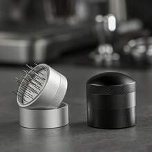 Rotary Coffee Powder Stirrer 51/53/58mm Stainless Steel Needle Tip, Break Clumps, Even Extraction, Coffee Accessory - Black - View 8