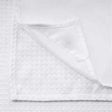 Local Warehouse Arrive In Three No Hook Fabric Shower Curtain With Snap-In Liner, Waffle Waterproof And Mildew Resistant Bathroom Curtain, 72"X 74", White