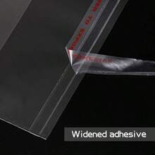 50个/100个随机透明自粘OPP袋，耐用玻璃纸袋透明小塑料袋，迷你礼品包装袋，适用于珠宝、糖果、卡片