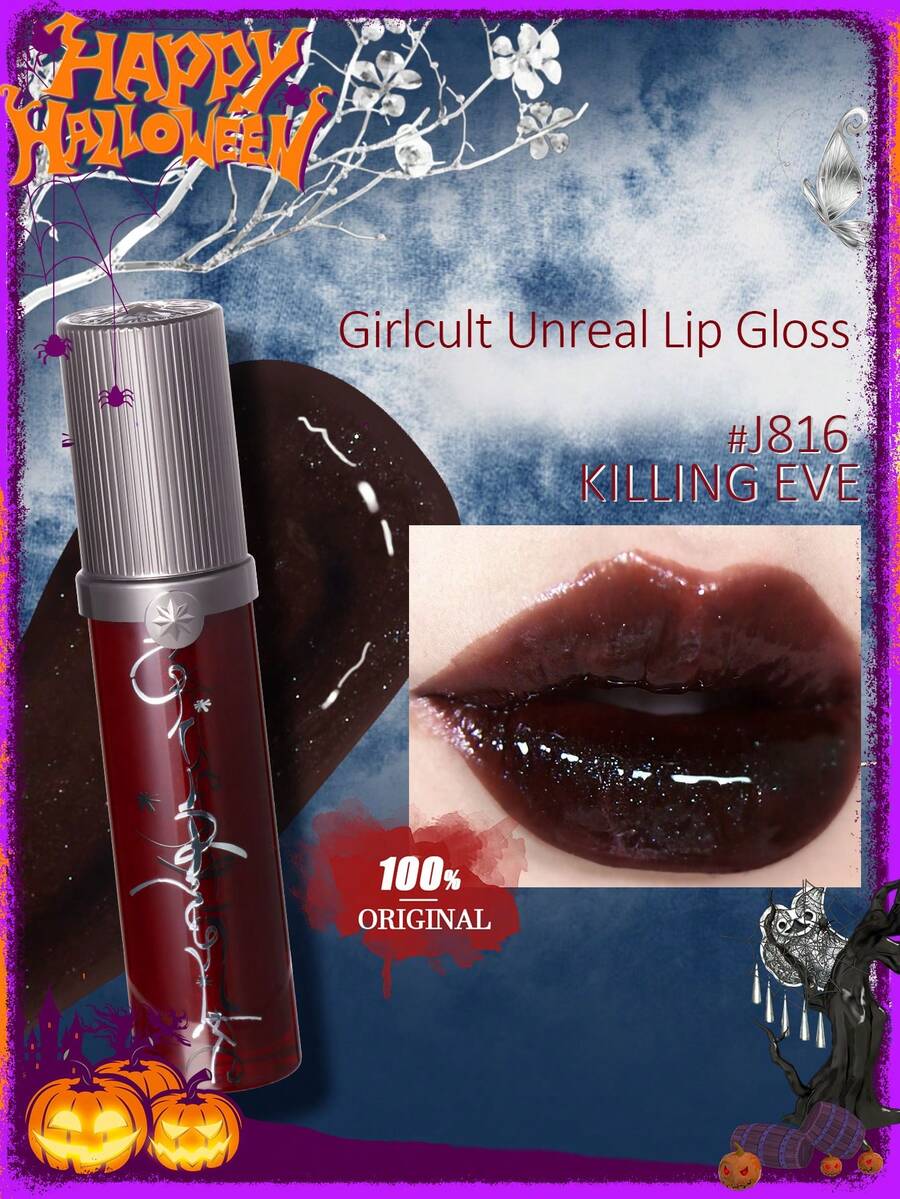 GIRLCULT Unreal唇彩 J816 Eve | 蜜糖迷雾 | 琥珀霜 | 玻璃般光泽 | 保湿气垫唇彩 | 轻盈不粘腻 | 防晕染 | 派对必备 | 3.5毫升/0.12液盎司 - J816 Eve - 查看 1