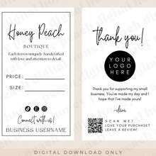 Custom Hang Tags, Editable Price Tags, Templates, Minimalist Product Labels, Business Boutique Labels, Clothing Hang Tags, Personalized Product Labels, Dedicated To Store Packaging Design, Wholesale And Custom Logos Available. - Custom Clothing Labels - View 7
