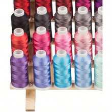 Shoze 120 Spool Thread Rack Thread Holder Wooden Thread Organiser Stand Sewing Spool Holder Thread Holder Organizer For Sewing Quilting Embroidery Hair-Braiding - 1pcs Wood Color - View 6