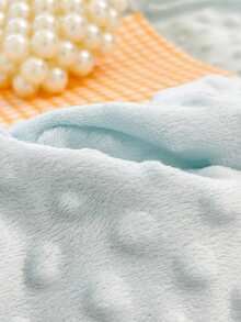 3件AB被套套装，A面波尔卡圆点图案，B面毛绒圆点，可双面使用，100%涤纶，套装包含：1个羽绒被套（带4个角带和拉链）+2个枕套（无枕芯），清爽舒适的图案，柔软的面料，适合秋冬季，可用于卧室/宿舍床上用品（男生/女生宿舍），旅行 - 淺藍色 - 查看 12