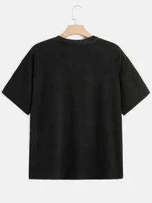 Camiseta de cuadros para damas de graduación - Negro - Ver 2