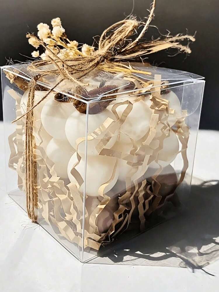 5pcs/Set Transparent Gift Boxes, PVC Plastic Clear Square Boxes - Suitable For Candle Packaging, Party Supplies, Wedding Decor And Gift Wrapping, Reusable And Versatile, Applicable For Easter, Mother's Day, Party Favors, Small Business Items, Packaging Boxes, Wedding Decoration, Weddings, Gift Boxes And More Occasions. - Transparent - View 6