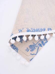 1/2 piezas Elegante cubierta para microondas con estampado de rosas azules y blancas, tela protectora para electrodomésticos de cocina, apta para freidora de aire, horno, decoración del hogar