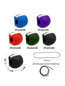 Fitness Face Massager For Men, Jawline Exerciser, Muscle Chewing Ball, Chewing Bite Trainer, Fitness Accessory
