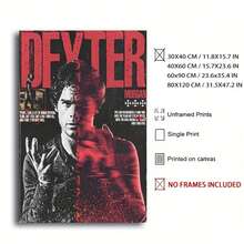 1PC For MORGAN Unframed Canvas Poster - Modern Abstract Vintage Wall Art With Bold Red Text & Black Splatter Design, High-Quality Print For Living Room, Bedroom Decor - Perfect Gift For Fans, Birthdays, Anniversaries, Living Room Decor Frameless Canvas Stylish Frameless Artwork, Wall Art Decor