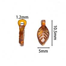 100pcs/Lot 5x10.5mm Acrylic Leaves Charms Beads Mini Tree Leaf Beads For DIY Making Jewelry Earrings Necklace Accessories Materials - Acrylic Leaves - View 2