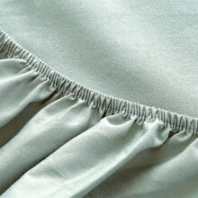 1件床笠，纯色简约设计，多种颜色可选，床垫保护套，透气舒适，亲肤材质（不含枕套），适用于宿舍、卧室、酒店、床上用品 - 酪梨綠 - 查看 5